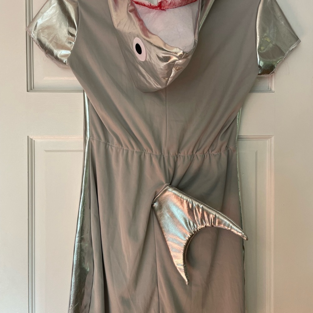 Shark Costume Dress with Hood and Fin